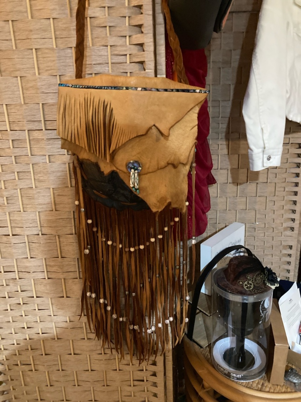 Turtle Shell Made In Cherokee Real Leather And Shell